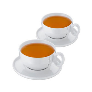 Sada dvoch porcelánových šálok na čaj